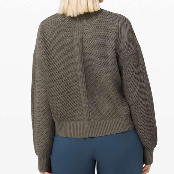 Lululemon New Heights Sweater- Grey Sage - Picture 2 of 8